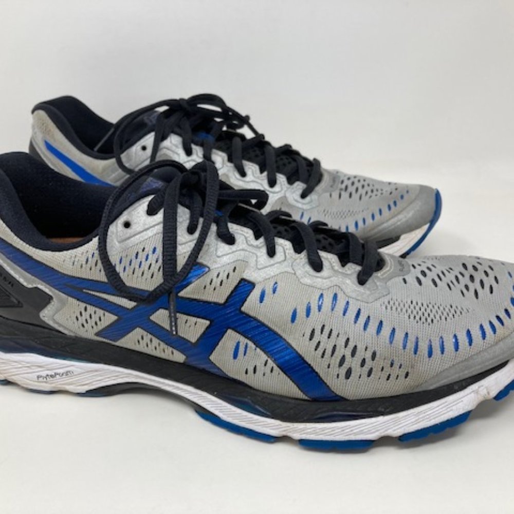 Asics Men's Gel Kayano 23 Gray & Blue Sneakers Size 12